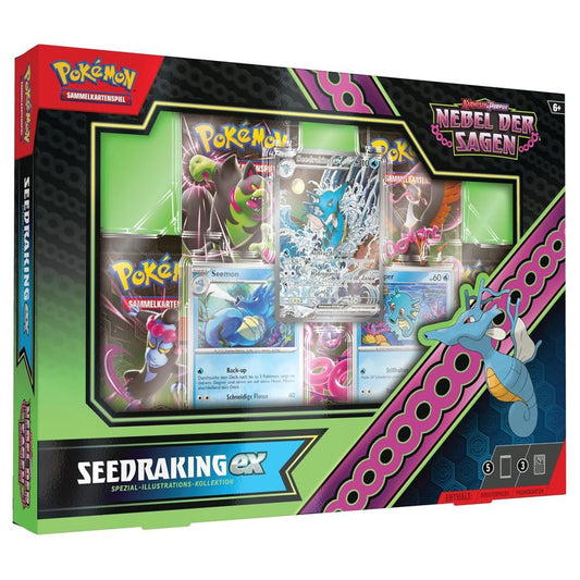 Pokemon Karmesin & Purpur Nebel der Sagen Spezial Illustrations Kollektion Seedraking ex (deutsch) - 5 Booster Packs