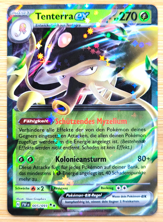 Pokemon Karte Tenterra ex Double Rare PAF005/091