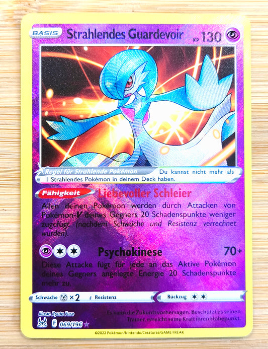 Pokemon Karte Strahlendes Guardevoir Ultra Rare 069/196