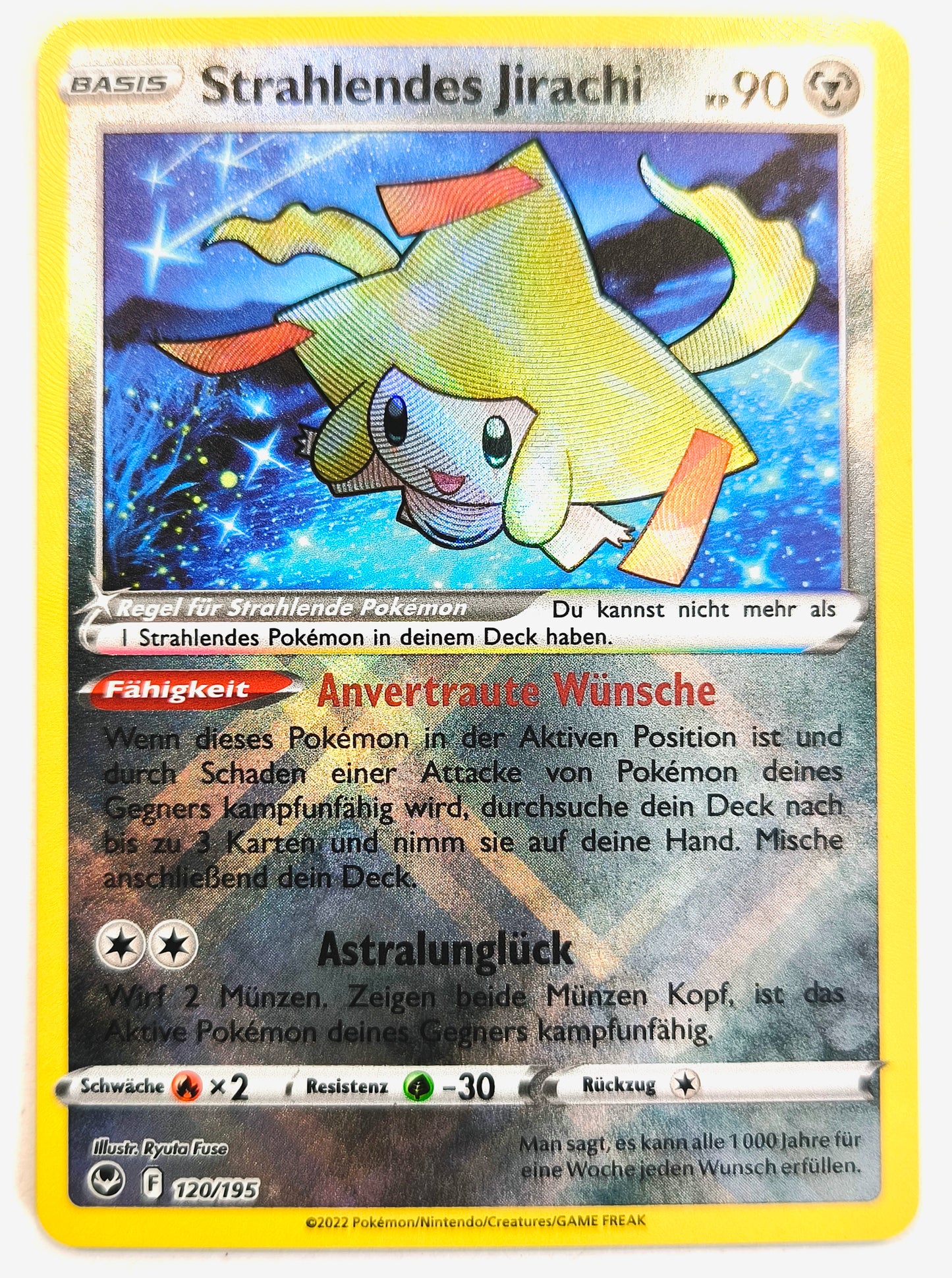 Pokemon Karte Strahlendes Jirachi Ultra Rare 120/195