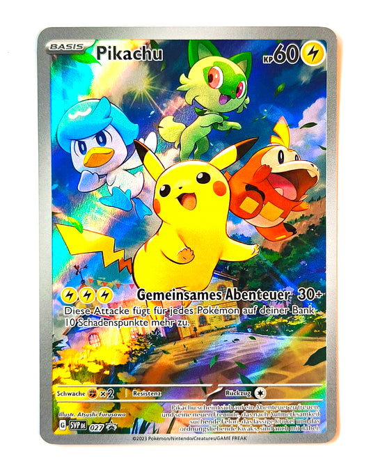 Pokemon Karte Black-Star-Promo Pikachu Art-Rare HOLO SVP027