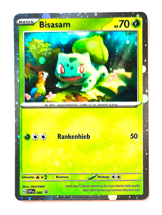 Pokemon Karte 151 Black-Star-Promo Bisasam  HOLO SVP046