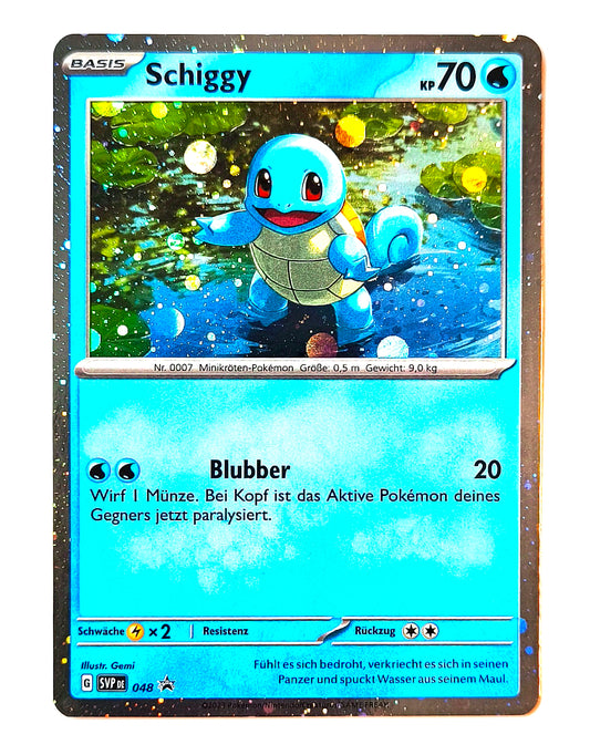 Pokemon Karte 151 Black-Star-Promo Schiggy  HOLO SVP048