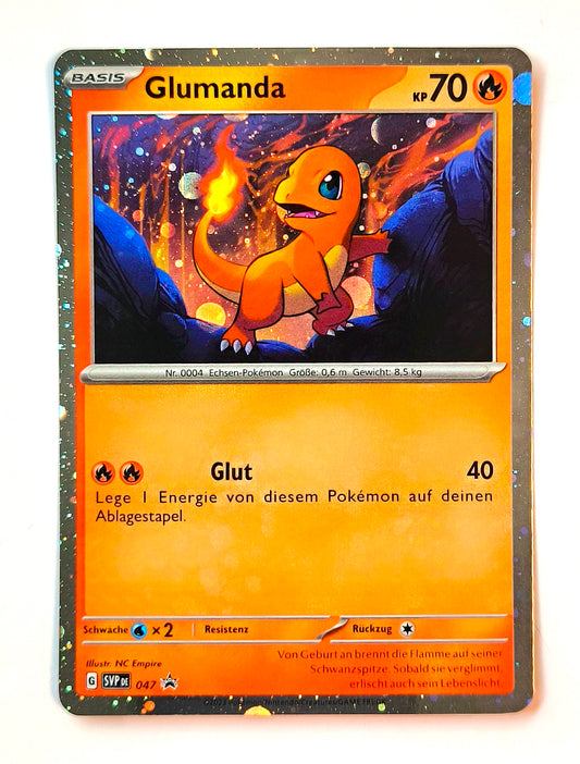 Pokemon Karte 151 Black-Star-Promo Glumanda  HOLO SVP047