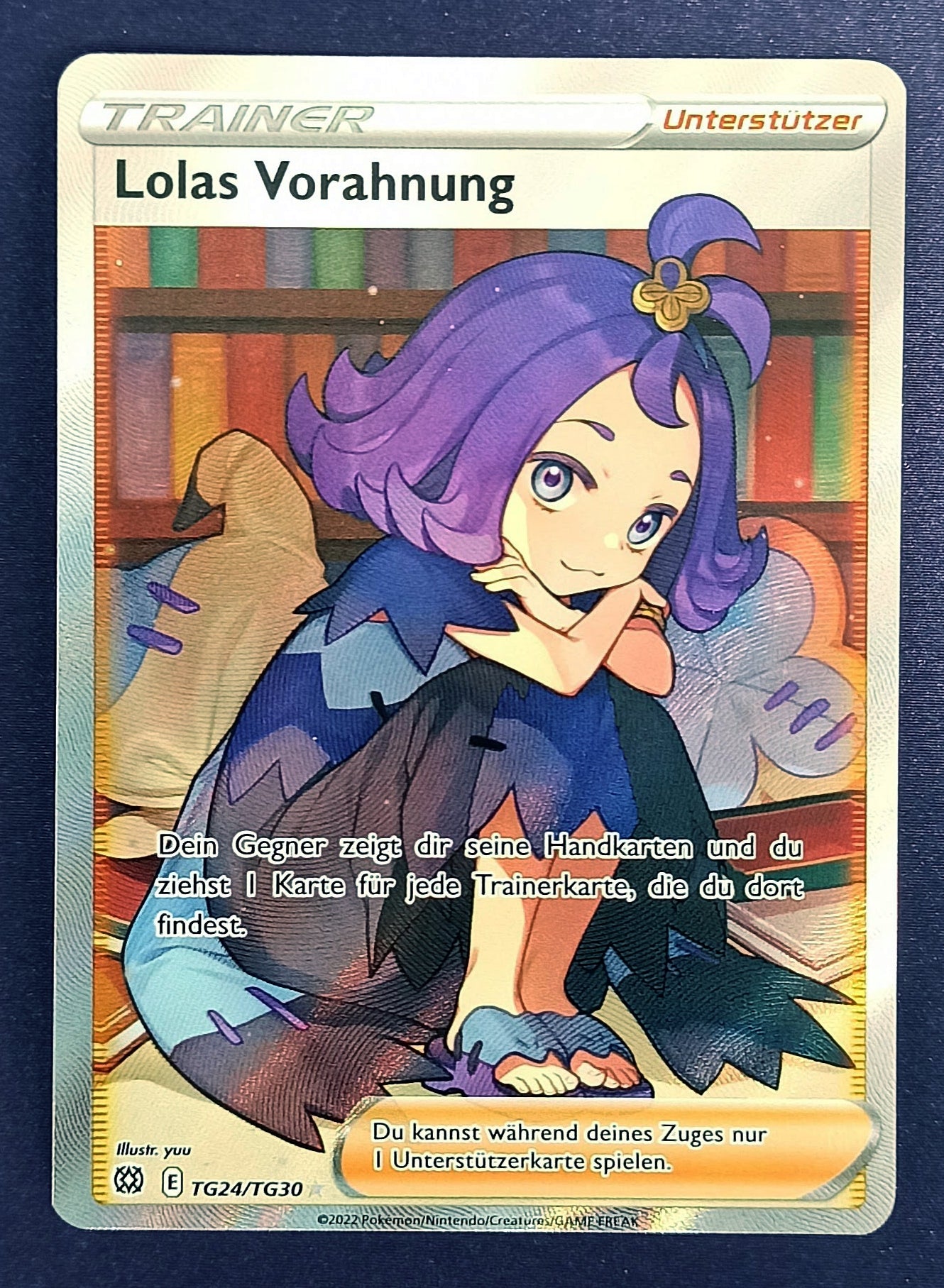 Pokemon Karte Lolas Vorahnung TG24/TG30 Ultra-Rare Full-Art Waifu Trainer - Deutsch