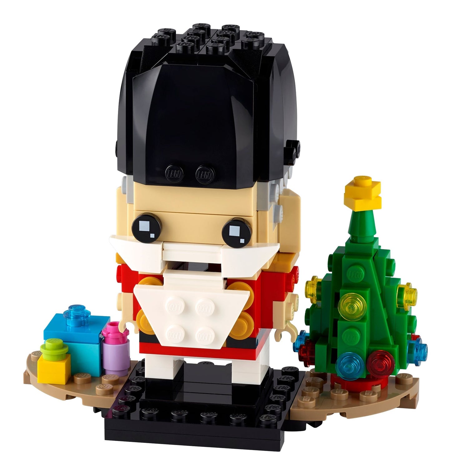 LEGO 40425 BrickHeadz Nussknacker Weihnachtsspielzeug mit Weihnachtsbaum, Weihnachtsgeschenk für Männer, Frauen und Kinder ab 10 Jahren