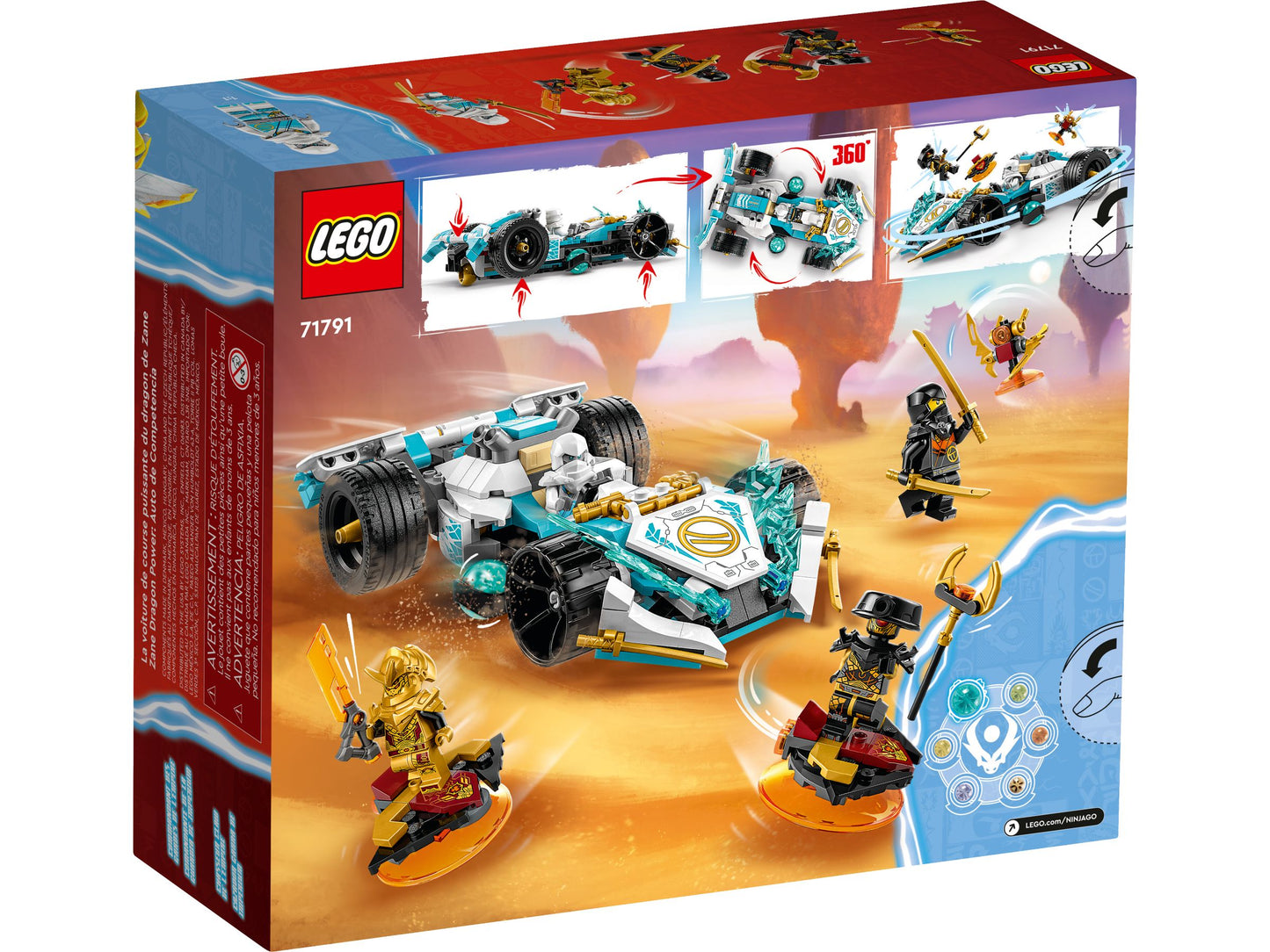 LEGO® Ninjago 71791 Zanes Drachenpower-Spinjitzu-Rennwagen