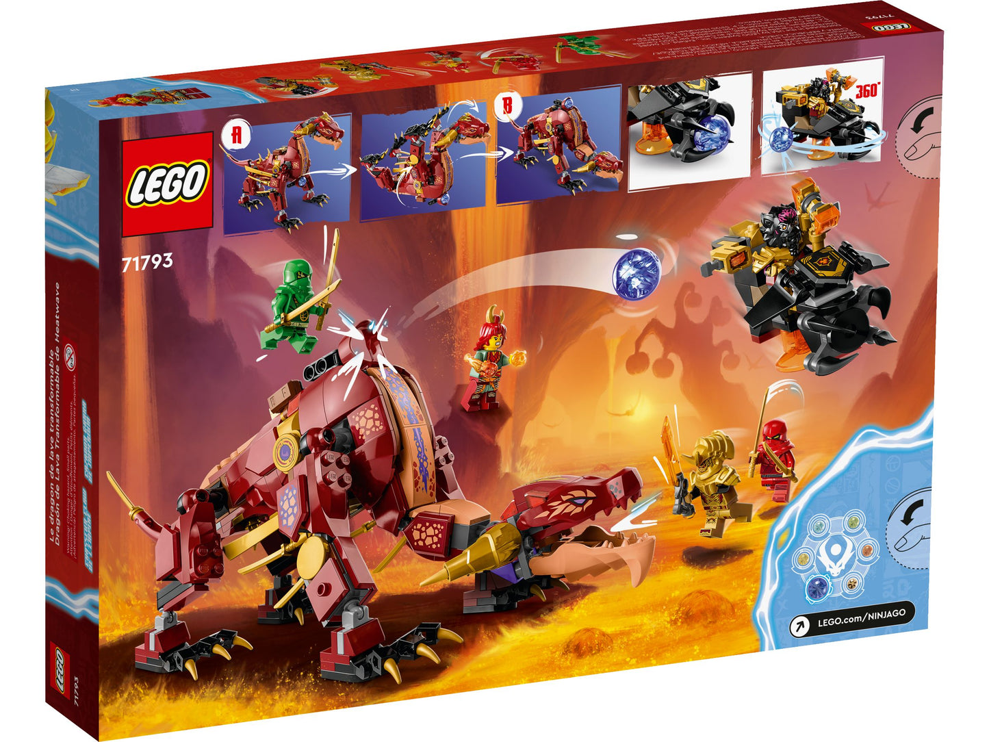 LEGO® Ninjago 71793 Wyldfires Lavadrache