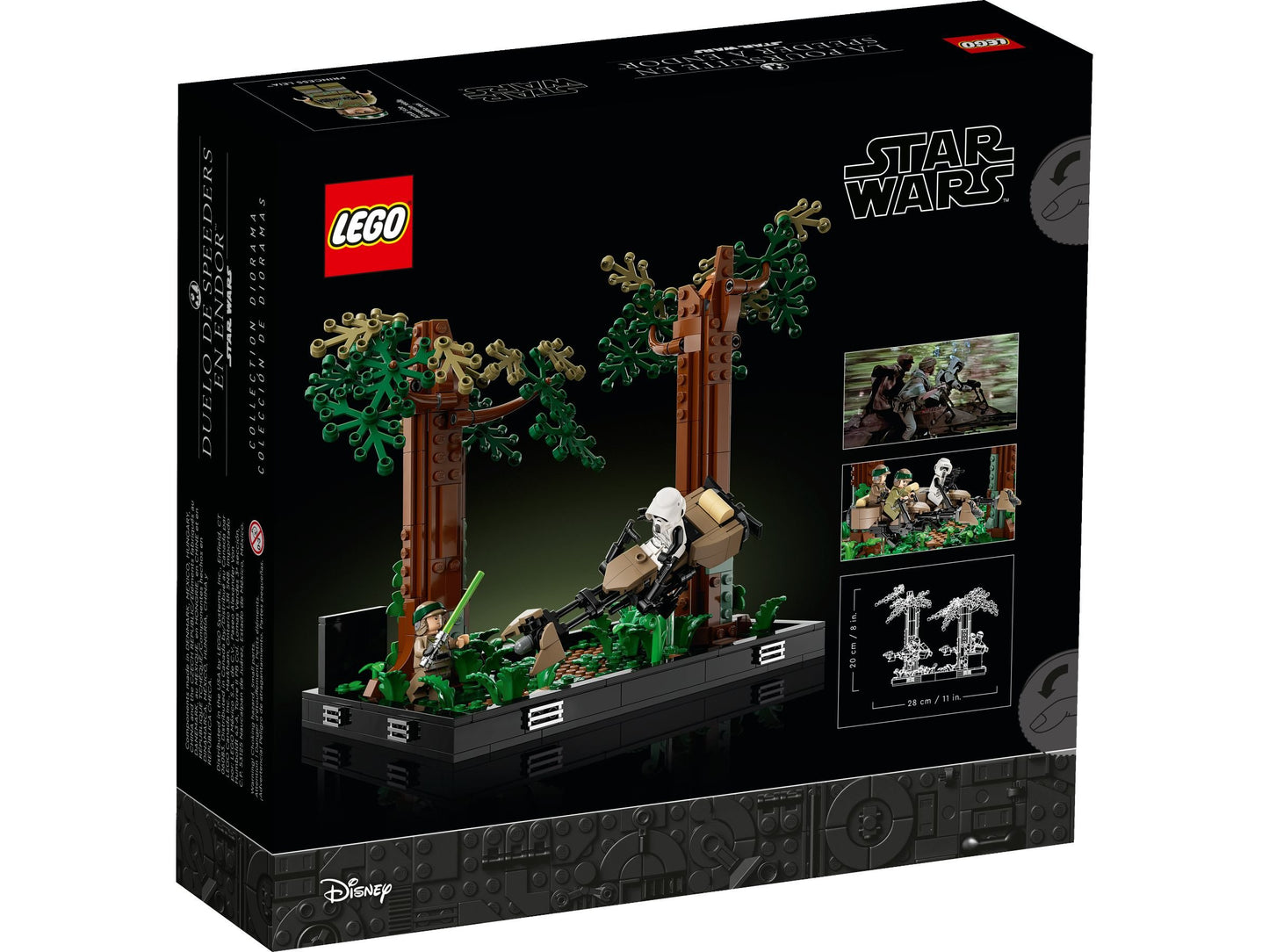 LEGO® Star Wars 75353 Verfolgungsjagd auf Endor™ – Diorama