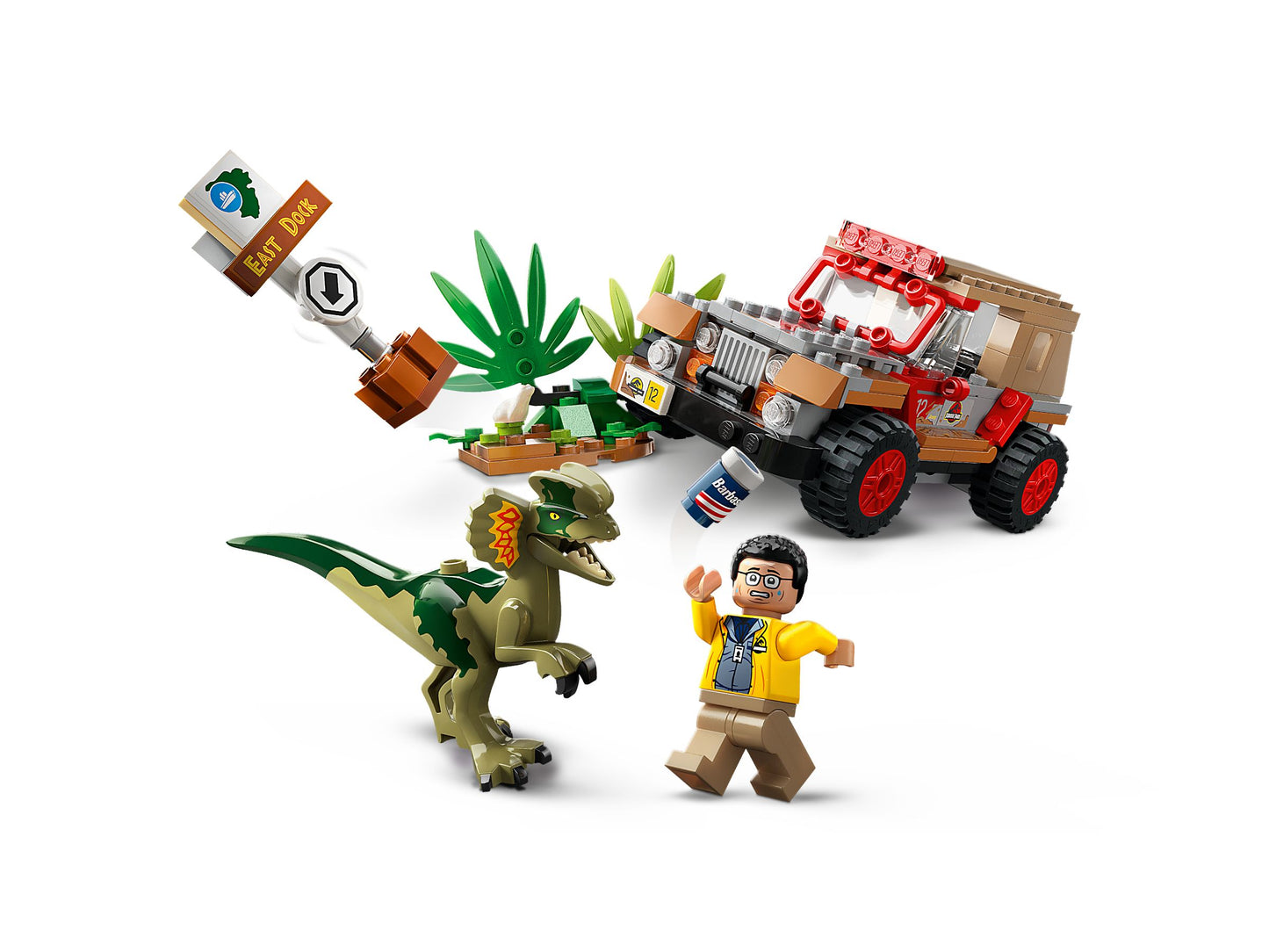 LEGO® Jurassic World 76958 Hinterhalt des Dilophosaurus - 211 Teile