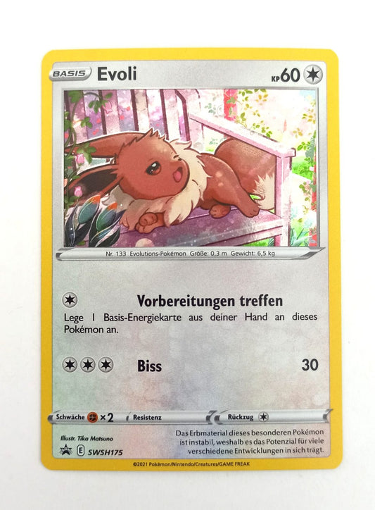 Pokemon Karte Evoli SWSH175 Black Star Promo - Peer Online Shop