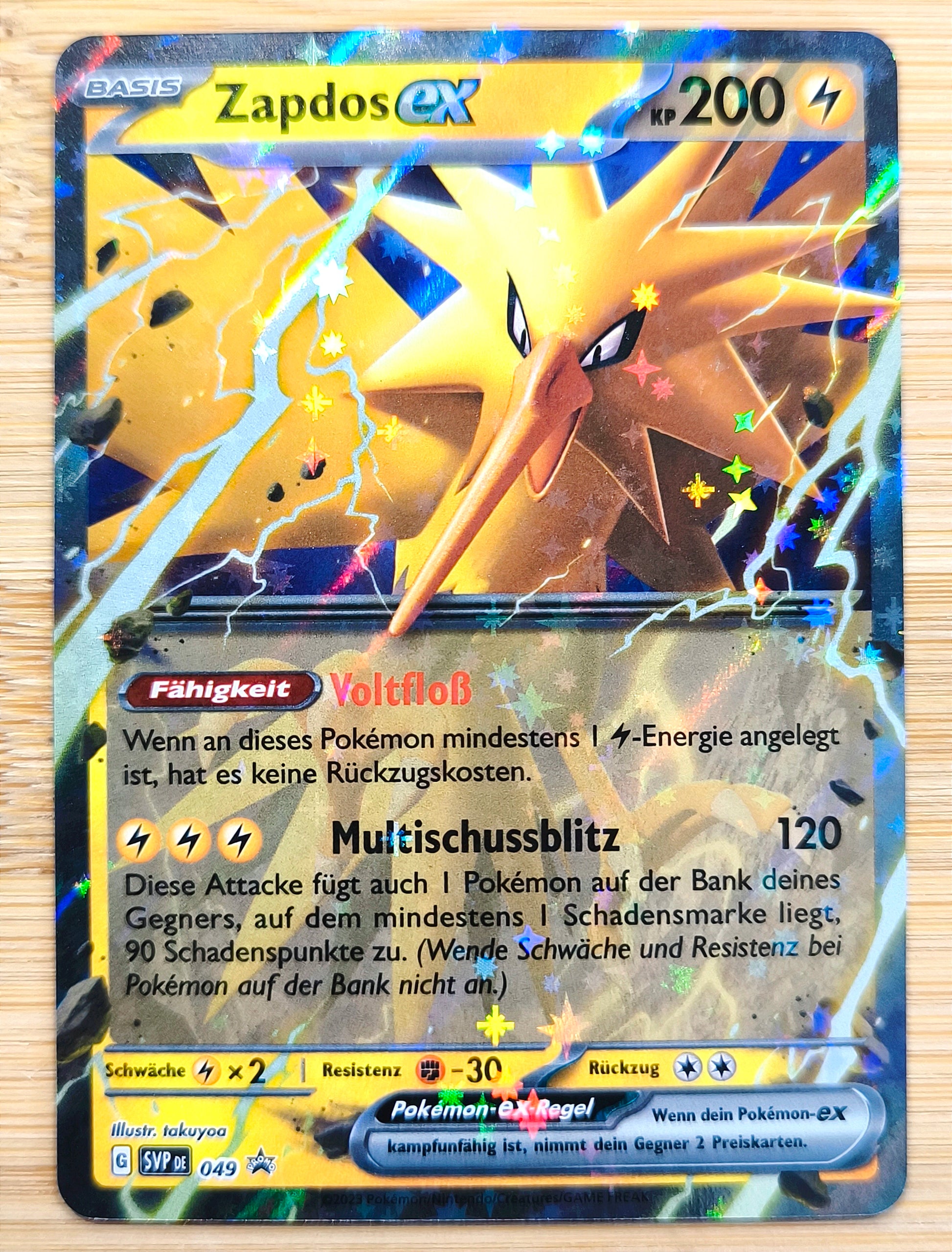 Pokemon Karte Zapdos ex Black Star Promo SVP049 - Peer Online Shop