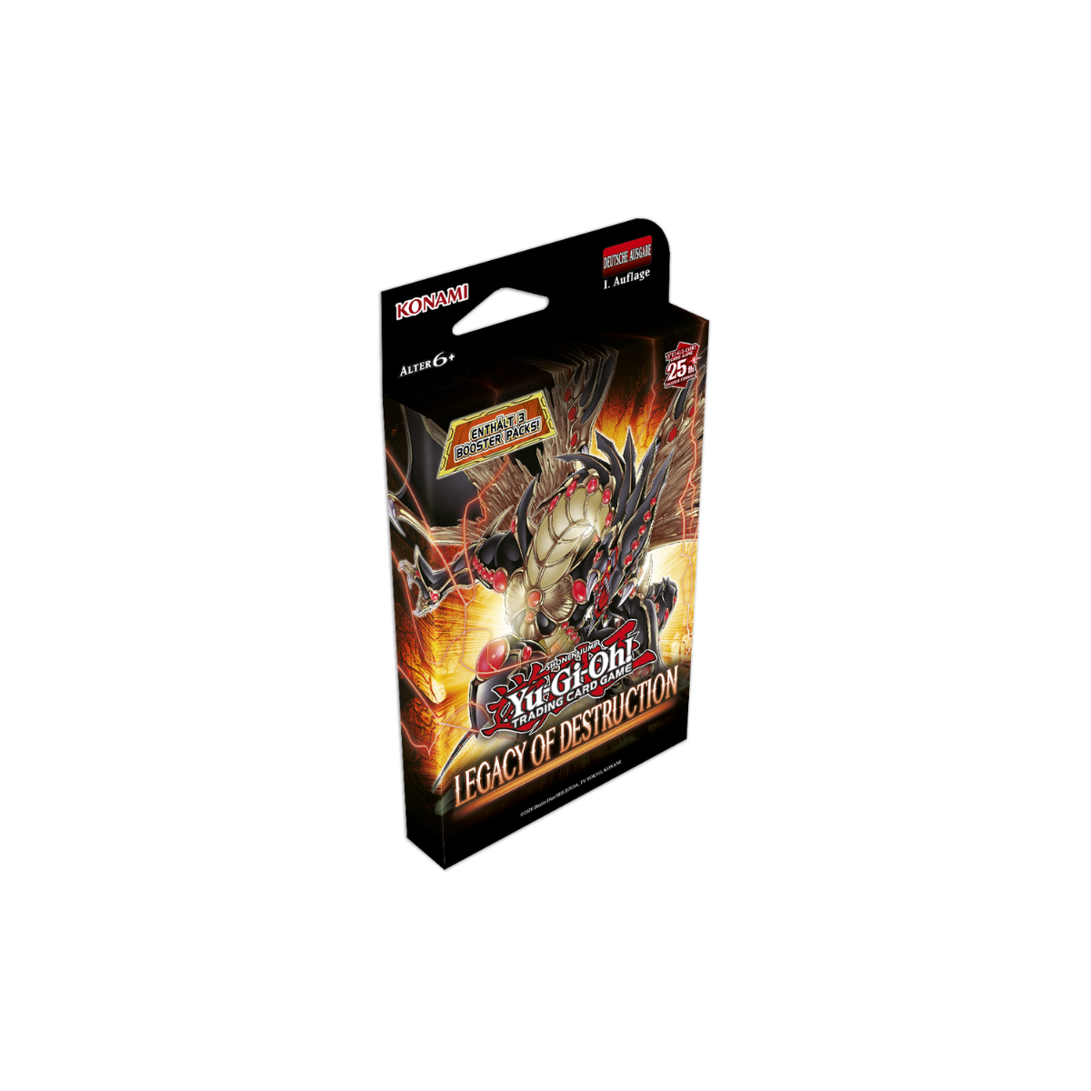 Yu-Gi-Oh - 25th Anniversary Legacy of Destruction Tuckbox - deutsch - 3 Booster Packs der 1. Auflage Deutsch - Peer Online Shop