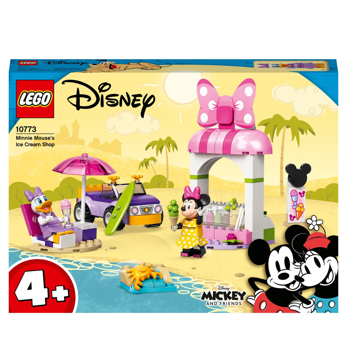 LEGO® Konstruktions-Spielset Mickey and Friends 10773 Minnie Mouse's Eisdiele, (100 St)