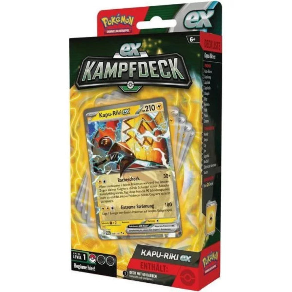 Pokemon EX-Kampfdeck - Kapu-Riki  ex Deck - Deutsches Sammelkartenspiel