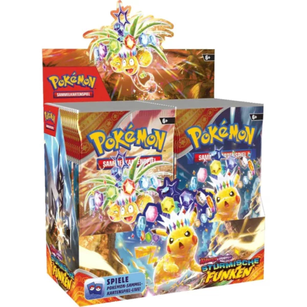 Pokémon Karmesin & Purpur Stürmische Funken Display (36 Booster) (deutsch)