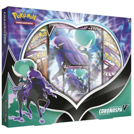 Pokemon - August Kollektion - Rappenreiter Coronospa-V Box - Deutsch - Boosterpacks - Peer Online Shop